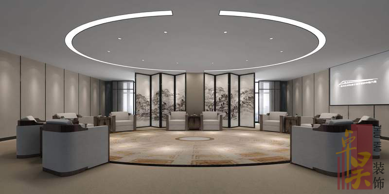 長沙企業(yè)展廳裝修公司中國中車集團(tuán)|辦公/展廳裝修案例效果圖