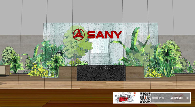 湖南三一工程機械企業展廳裝修設計入門