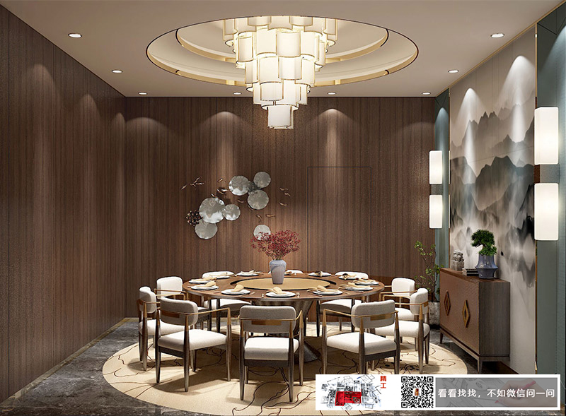 員工食堂餐廳裝修設(shè)計(jì)效果4