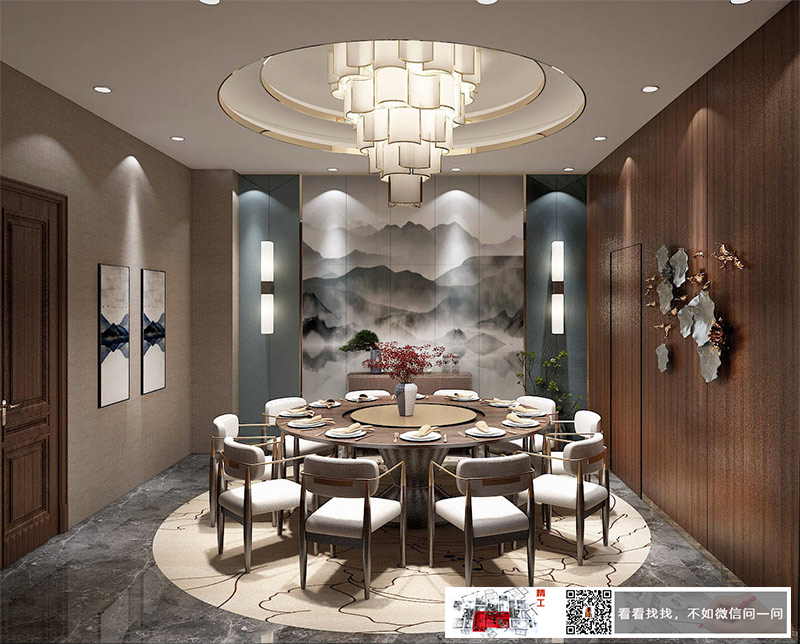 員工食堂餐廳裝修設(shè)計(jì)效果5