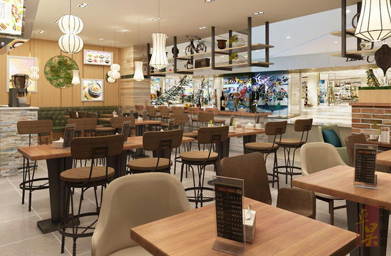 茶餐廳店裝修設計效果3