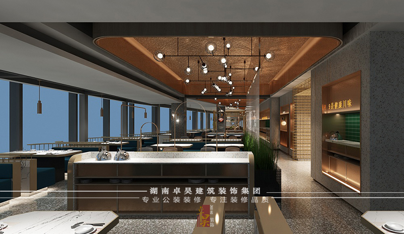 火鍋小店裝修設計效果13