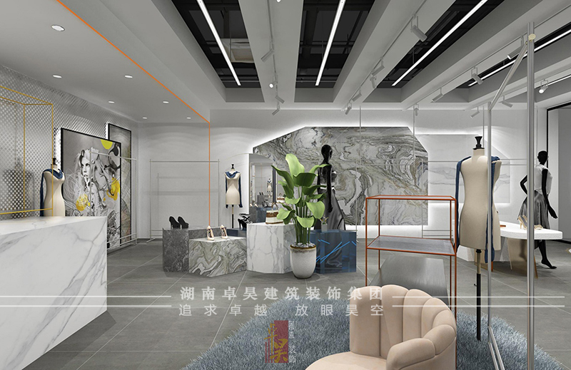 女裝專賣店裝修設計效果2