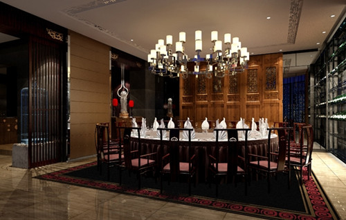 長沙餐飲門店裝修公司朵頤餐廳案例效果圖